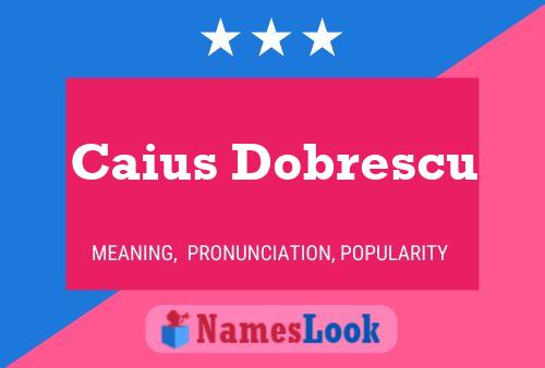 Постер имени Caius Dobrescu