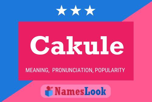 Постер имени Cakule