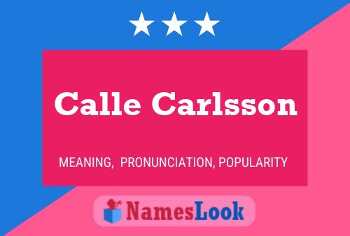 Постер имени Calle Carlsson