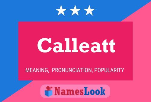 Постер имени Calleatt