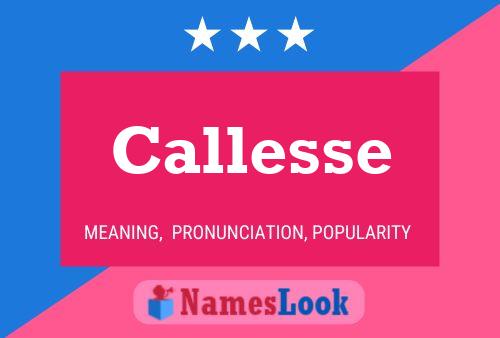 Постер имени Callesse