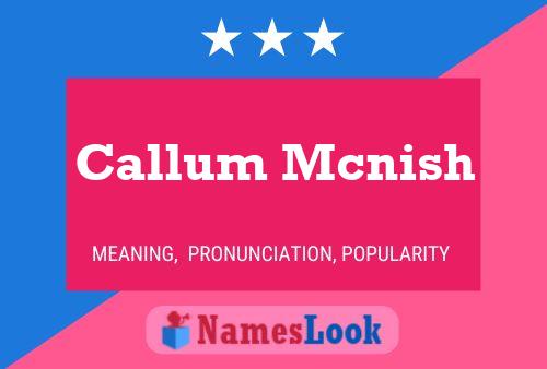 Постер имени Callum Mcnish