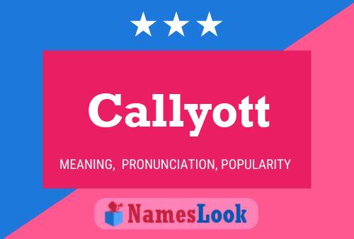 Постер имени Callyott