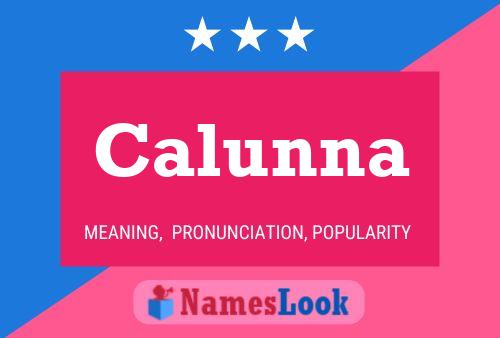 Постер имени Calunna