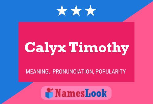 Постер имени Calyx Timothy