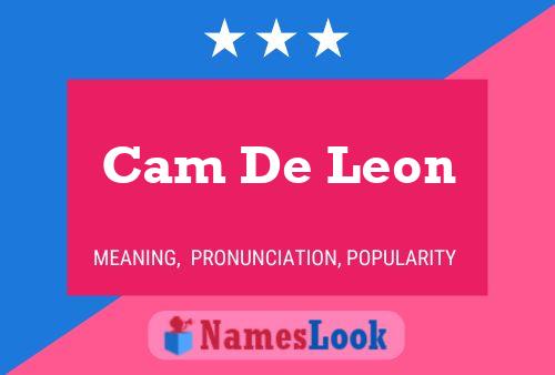 Постер имени Cam De Leon