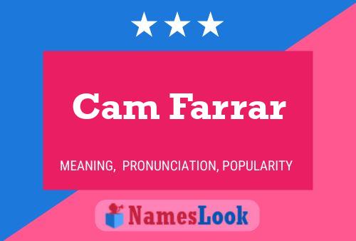 Постер имени Cam Farrar