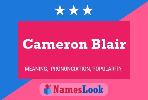 Постер имени Cameron Blair