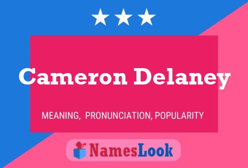 Постер имени Cameron Delaney