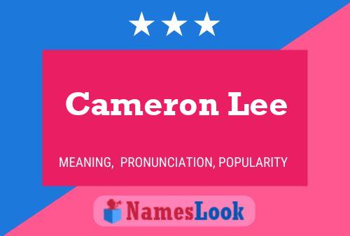 Постер имени Cameron Lee