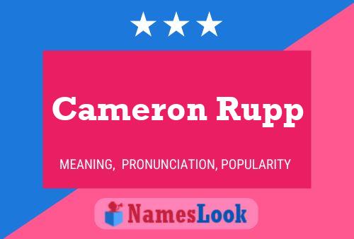 Постер имени Cameron Rupp