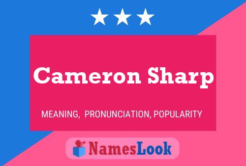 Постер имени Cameron Sharp