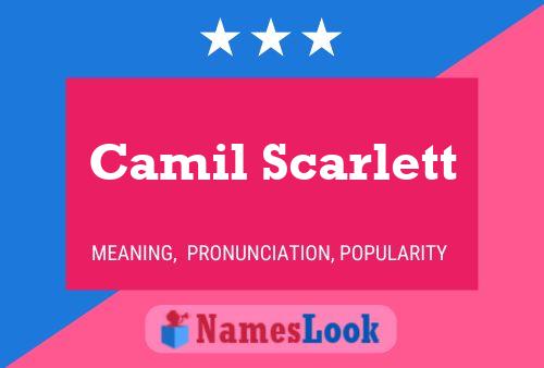 Постер имени Camil Scarlett