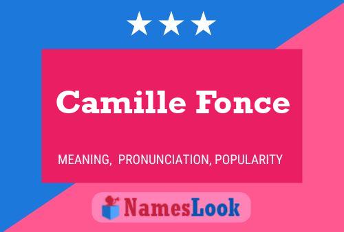 Постер имени Camille Fonce