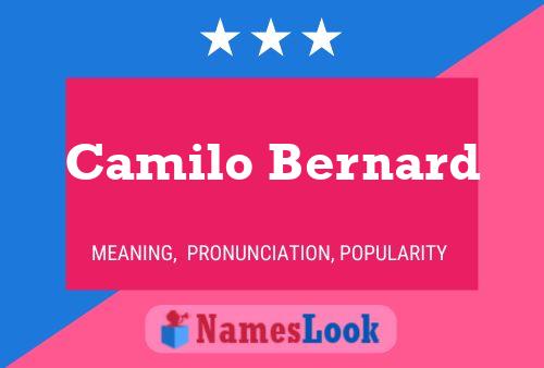 Постер имени Camilo Bernard