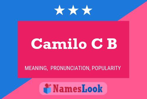 Постер имени Camilo C B