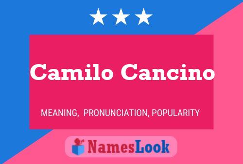 Постер имени Camilo Cancino