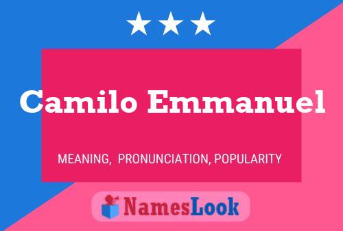 Постер имени Camilo Emmanuel