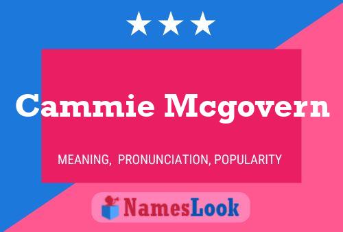 Постер имени Cammie Mcgovern