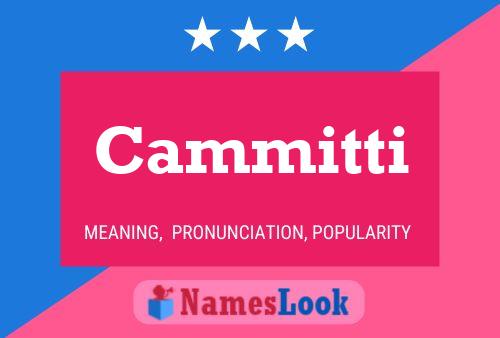 Постер имени Cammitti