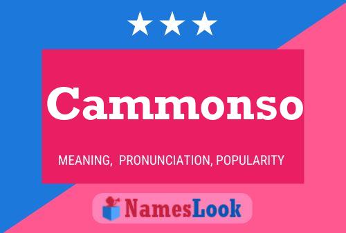 Постер имени Cammonso