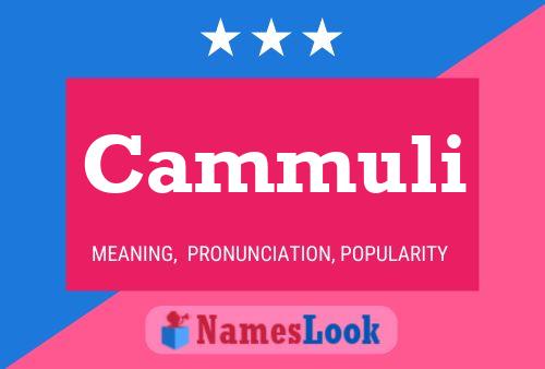 Постер имени Cammuli