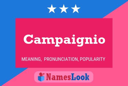 Постер имени Campaignio