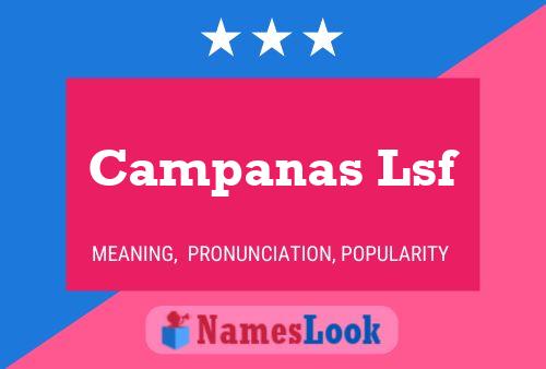 Постер имени Campanas Lsf