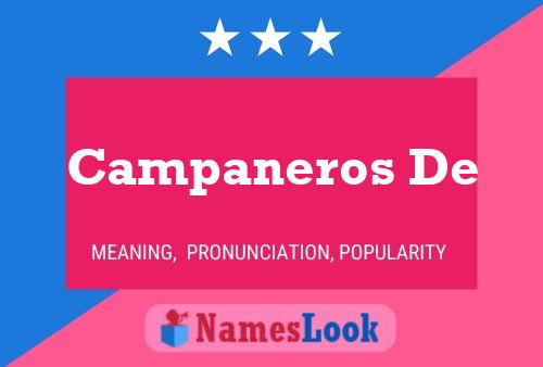 Постер имени Campaneros De