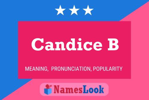 Постер имени Candice B