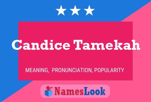 Постер имени Candice Tamekah