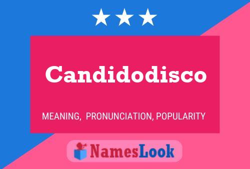 Постер имени Candidodisco