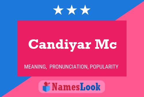 Постер имени Candiyar Mc