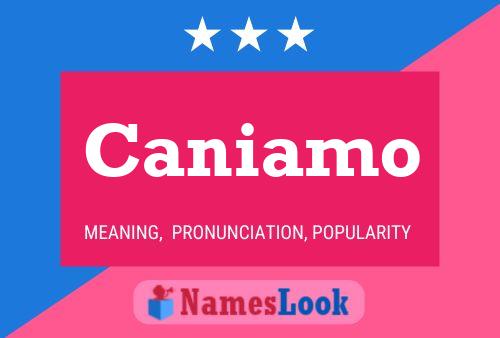 Постер имени Caniamo