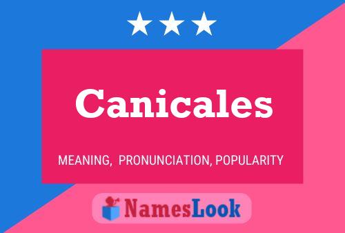 Постер имени Canicales