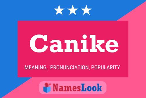 Постер имени Canike