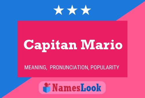 Постер имени Capitan Mario