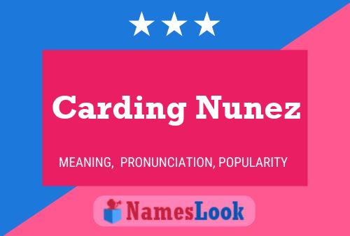 Постер имени Carding Nunez