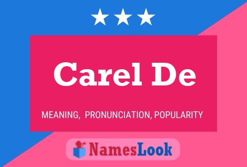 Постер имени Carel De