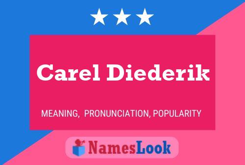 Постер имени Carel Diederik