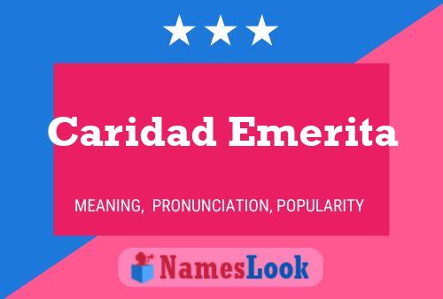 Постер имени Caridad Emerita