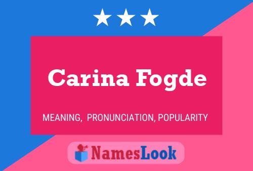 Постер имени Carina Fogde