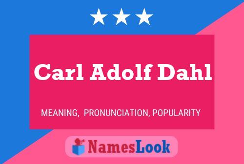 Постер имени Carl Adolf Dahl