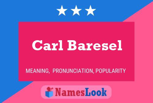 Постер имени Carl Baresel