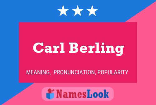 Постер имени Carl Berling