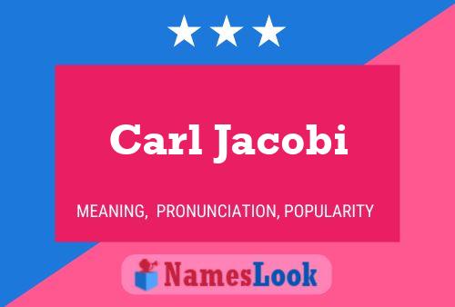 Постер имени Carl Jacobi