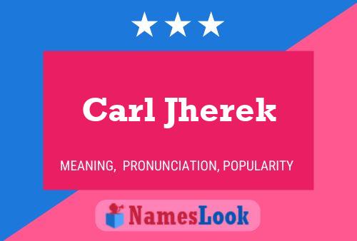 Постер имени Carl Jherek