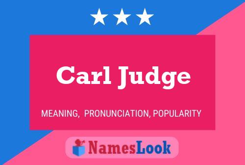 Постер имени Carl Judge