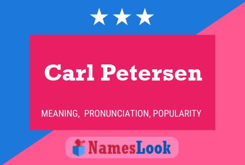 Постер имени Carl Petersen