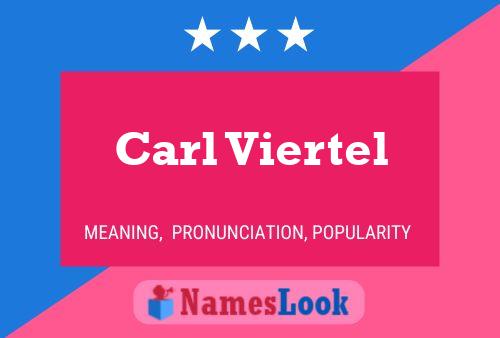 Постер имени Carl Viertel